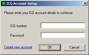 Вход в ICQ